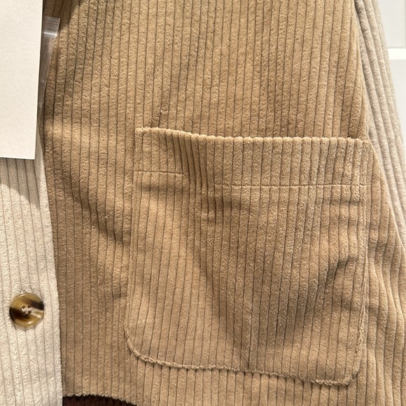 Lush Corduroy Patchwork Shacket - Picture 4 of 6